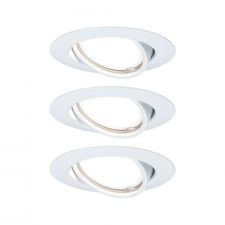 Set Paulmann 93427 Einbauleuchte Base Coin LED schwenkbar 3-stepdim Weiß
