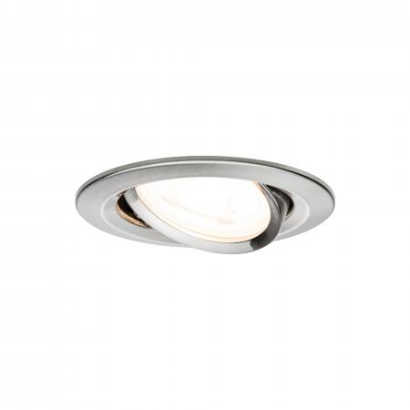 3-Set schwenkbare LED Einbauleuchten Nova warmweißes Licht aus Eisen Paulmann 93429