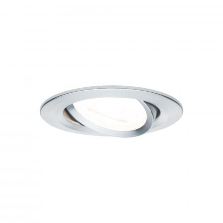 Paulmann 93433 Einbauleuchte Set Nova rund schwenkbar LED 3x6.5W 2700K GU10 Alu