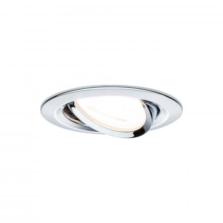 Paulmann 93434 Einbauleuchte Set Nova rund schwenkbar LED 3x6.5W 2700K GU10 Chrom