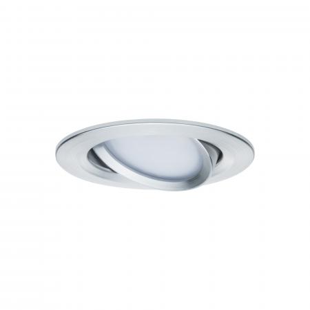 Paulmann 93451 Einbauleuchte Set Nova Coin rund schwenkbar LED 3x6.5W 2700K Alu gedreht/Alu