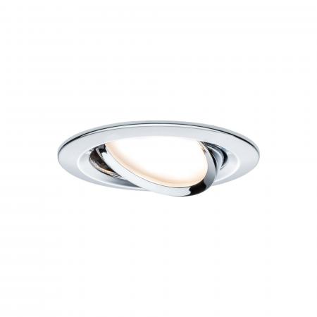 Paulmann 93452 Einbauleuchte Set Nova Coin rund schwenkbar LED 3x6.5W 2700K Chrom/Alu