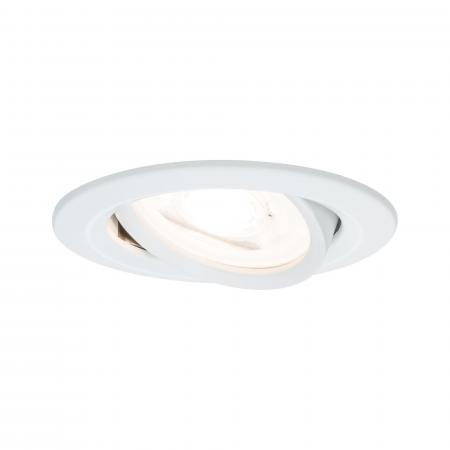 Paulmann 93466 Einbauleuchte Set Nova rd schw LED 3stepdim 6.5W GU10 Weiß/Alu
