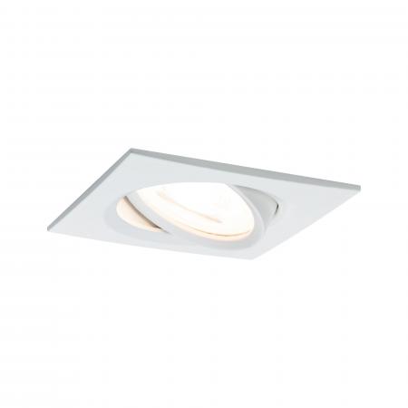 Paulmann 93471 Einbauleuchte Set Nova eckig schw LED 3-stepdim 6.5W GU10 Weiß/Alu