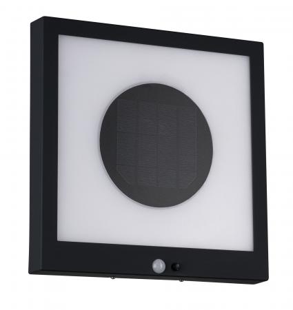 Paulmann 94263 Outdoor Solar Panel Taija IP44 3000K 120lm SENSOR Anthrazit
