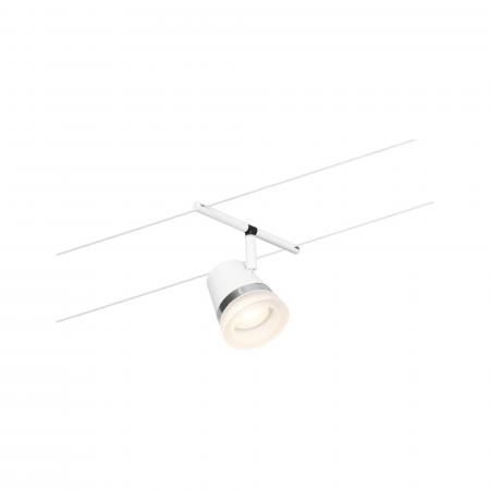 Paulmann 94461 Seilsystem Set Cone 5-flammig Weiß matt Chrom für GU5,3 12V DC