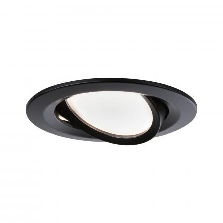 Paulmann 94472 EBL Nova Coin 3-stepdim rd schw LED 3x6,5W 2700K 230V Schwarz matt/Alu