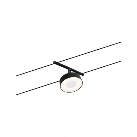Paulmann 94479 Basisset Seilsystem Circle 5-flammig schwarz weiß DC warmweiß