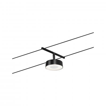 Paulmann 94479 Basisset Seilsystem Circle 5-flammig schwarz weiß DC warmweiß