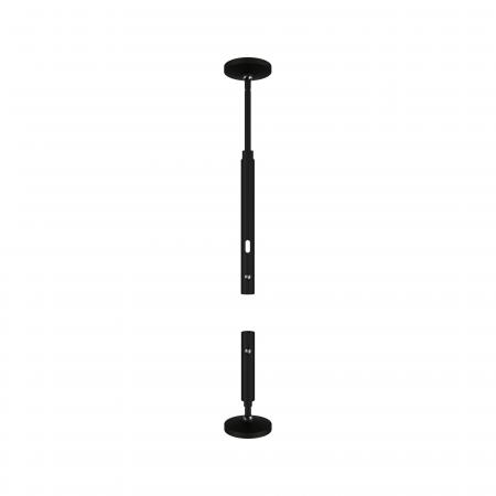 Paulmann 94602 CorDuo Seilsystem Montageset Wandanschluss Schwarz matt