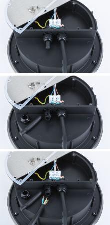 Paulmann 94654 LED Bodeneinbauleuchte Durea  staubdicht 1m unter Wasser geschützt rund 153mm warmweiß 8W Edelstahl Metall