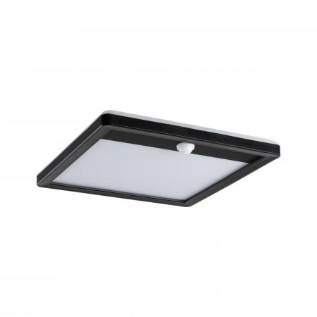 Paulmann 94665 LED Außenpanel Lamina Backlight Bewegungsmelder IP44 eckig warmweiß 14,5W Schwarz