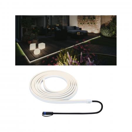 Paulmann 94680 Plug & Shine LED Stripe Smooth Einzelstripe wasserdicht warmweiß 26W Weiß