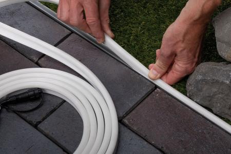 Paulmann 94680 Plug & Shine LED Stripe Smooth Einzelstripe wasserdicht warmweiß 26W Weiß