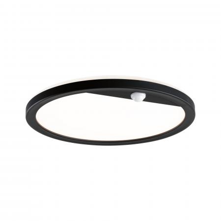 Paulmann 94708 LED Außenpanel Lamina Backlight Bewegungsmelder IP44 rund 14W Schwarz
