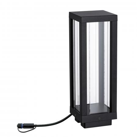 Paulmann 94753 Plug & Shine Laterne Smart Home Zigbee Classic Einzelleuchte IP44 RGBW 2W Anthrazit