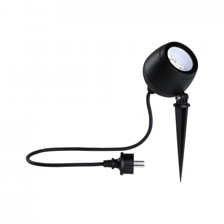 Paulmann 94771 LED Gartenstrahler Smart Home Zigbee Kikolo IP65 90mm RGBW+ 6,2W 440lm 230V Anthrazit Kunststoff#Aluminium