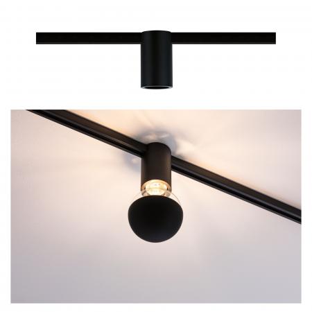 Paulmann 94975 URail Ceiling Socket max1x20W E27 Schwarz 230V Metall