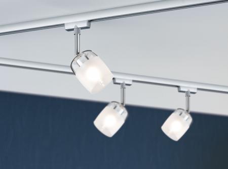 Paulmann 95338 URail System Spot Blossom max. 1x10W G9 Chrom/Klar/Satin