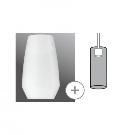 Paulmann 95354 URail 2Easy Glas Vento Opal Glas