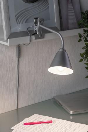 Paulmann 95432 AS Klemml Vitis E14 grau Flexarm Schnurschalter Kabell 1,50m - Assistance-Leuchte
