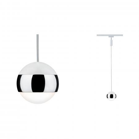 Paulmann 95458 URail System LED Pendel Capsule II 1x6W Weiß/Chrom dimmbar