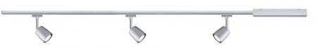 1m Schienensystem mit 3 Spots Paulmann 95462 URail Set Cover in Chrom