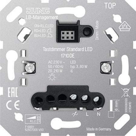 JUNG 1710 DE Tastdimmer Standard LED  3-210W LED UP
