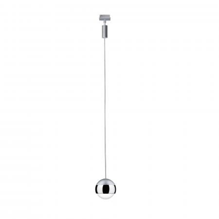 Paulmann 96804 URail LED Pendel Capsule II 6,3W modern neutralweiß dimmbar Chrom matt/Chrom