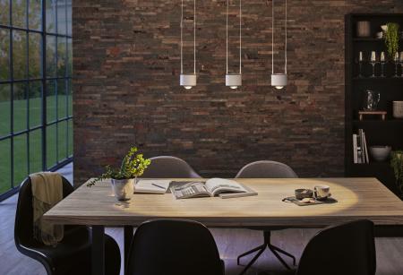 Paulmann 96811 URail LED Pendel Aldan 4,5W neutralweiß modern dimmbar Chrom matt/Schwarz