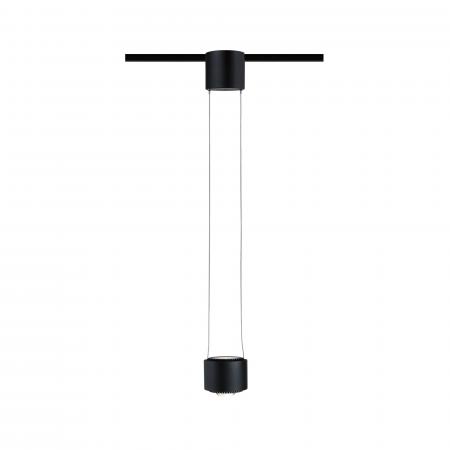 Paulmann 96813 URail LED Pendel Aldan 4,5W modern neutralweiß dimmbar Schwarz matt/Schwarz