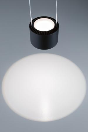 Paulmann 96813 URail LED Pendel Aldan 4,5W modern neutralweiß dimmbar Schwarz matt/Schwarz