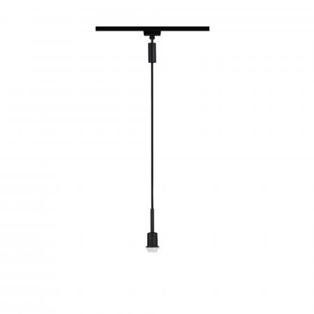 Paulmann 96912 URail DecoSystems Pendel max 1x20W E14 230V Schwarz matt, Stoffkabel