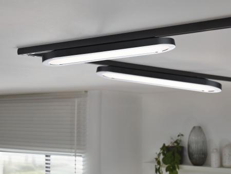 Paulmann 96920 URail LED Panel 1x7W Schwarz matt/Chrom 230V Alu/Kunststoff 2700K non-dim