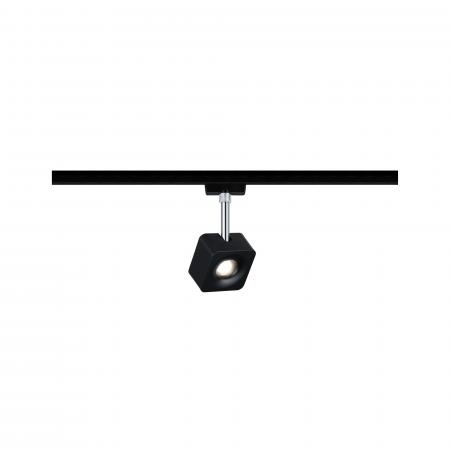 Paulmann 96941 URail Spot Cube 1x8W schwarz matt/chrom 230V Metall 4000K dimmbar