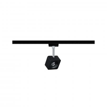 Paulmann 96941 URail Spot Cube 1x8W schwarz matt/chrom 230V Metall 4000K dimmbar