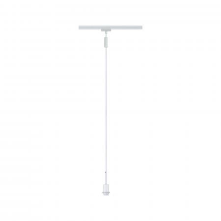 Paulmann 96971 URail DecoSystems Pend max1x20W E14 Weiß 230V Metall/Kunststoff Stoffkabel