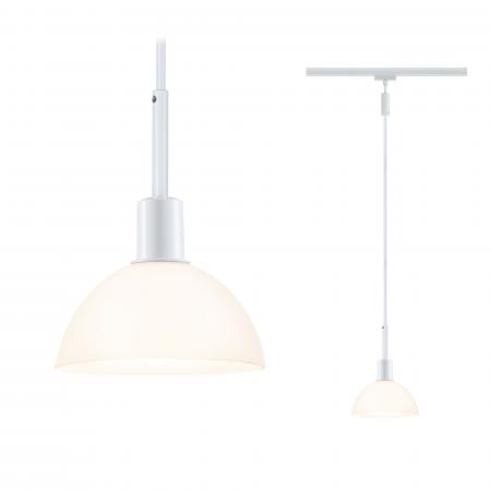 Paulmann 96973 URail Pendel Sarrasani max 20W E14 Weiß /Opal 230V Metall Glas