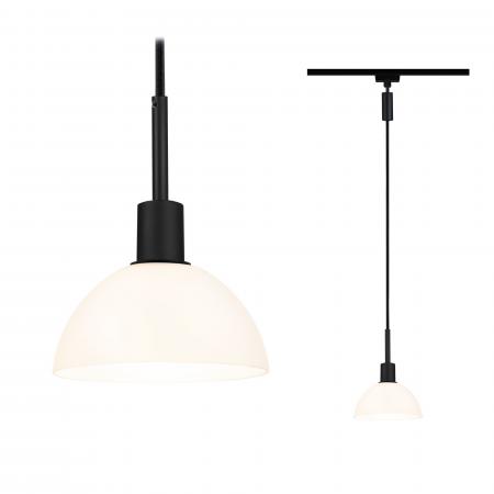 Paulmann 96974 URail Pendel Sarrasani max 20W E14 Schw matt/Opal 230V Metall Glas