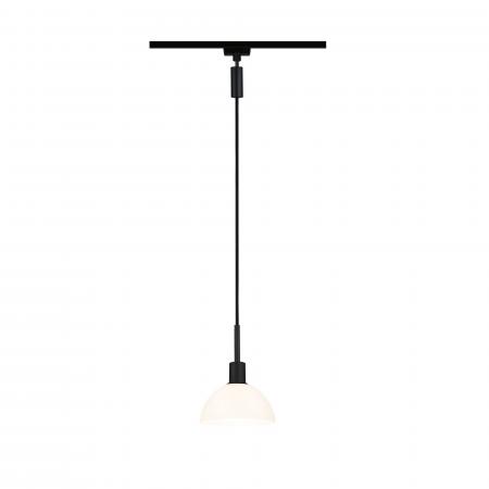 Paulmann 96974 URail Pendel Sarrasani max 20W E14 Schw matt/Opal 230V Metall Glas
