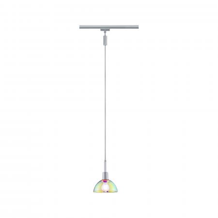 Paulmann 96975 URail Pendel Sarrasani max 20W E14 Chrom matt/Dicro 230V Metall Glas