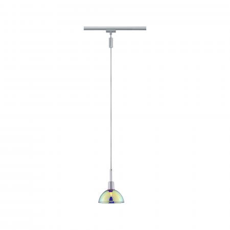 Paulmann 96975 URail Pendel Sarrasani max 20W E14 Chrom matt/Dicro 230V Metall Glas