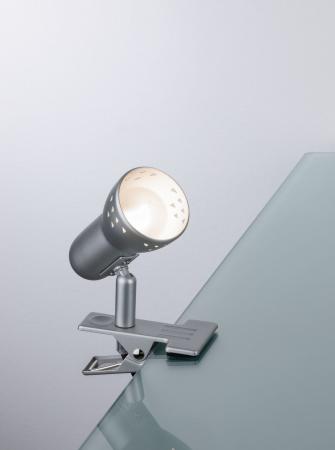 Paulmann 99825 Assistent Gryps Klemmspot & Leseleuchte /  Nachttischlampe Eisen gebürstet - Assistance-Leuchte