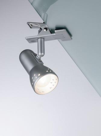 Paulmann 99825 Assistent Gryps Klemmspot & Leseleuchte /  Nachttischlampe Eisen gebürstet - Assistance-Leuchte