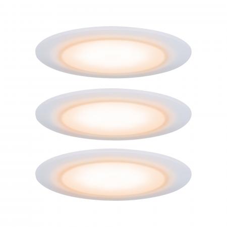Paulmann 99942 Premium Einbauleuchte Set Suon warm-dim IP44 LED 3x6.5W 2000-2700K Satiniert