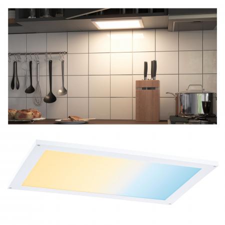 Paulmann 99951 Clever Connect Panel Flad 6W 2700-6500K tunable White 12V Weiß matt/Kunststoff