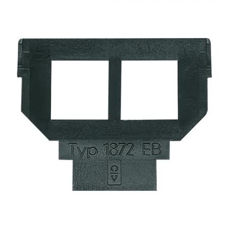 Busch-Jaeger 1872 EB Sockel 2 x 6- und 8-polige Modular-Jack Kat. 5 ungeschirmt