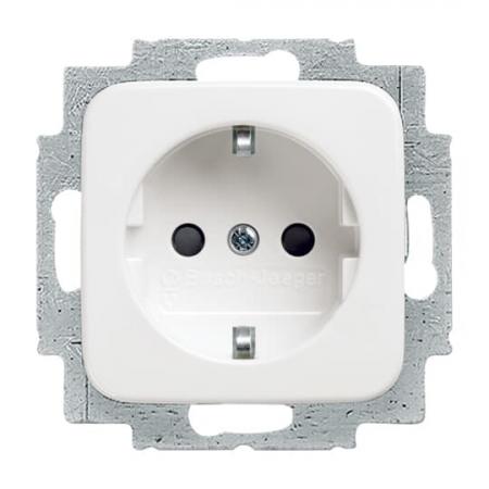 Busch-Jaeger 20 EUC-214 SCHUKO-Steckdosen-Einsatz Reflex SI Alpinweiß 16 A
