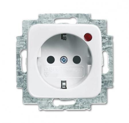 Busch-Jaeger 2310EUGL/VA-214-11 Busch-Protector® SCHUKO® Steckdosen-Einsatz mit Überspannungsschutz