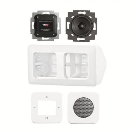 Busch-Jaeger 8250 AJ-214-101 Busch-Radio DAB+ Komplettset für die Eckmontage